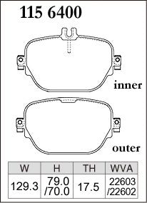 Dixcel Rear Brake Pads – Mercedes-AMG E-Class / CLS / GLC / EQC (W213 / C257 / X253 / N293)