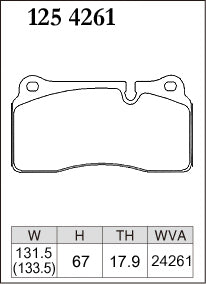 Dixcel Rear Brake Pads – BMW M2 (F87) / M3 (F80) / M4 (F82) – 2NH Caliper