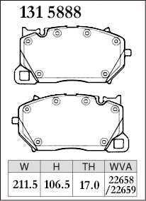 DIXCEL Front Brake Pads - Audi RS6 (C8) / RS7 (C8) / Porsche Cayenne/Cayenne Coupe (9YA/9YB)