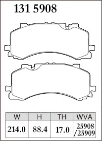 DIXCEL Front Brake Pads – Audi S6 (C8) S7 (C8) S8 (D5) SQ7 (4M) SQ8/RSQ8 (4MN)