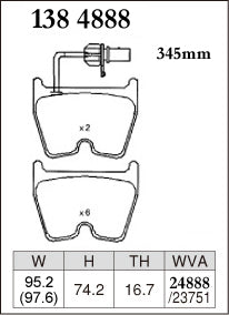 Dixcel Front Brake Pads – Audi R8 (42) / RS4 (B7 / B8) / RS5 (8T / 8F) / RS6 (C5) / Lamborghini Gallardo / Huracan (724)