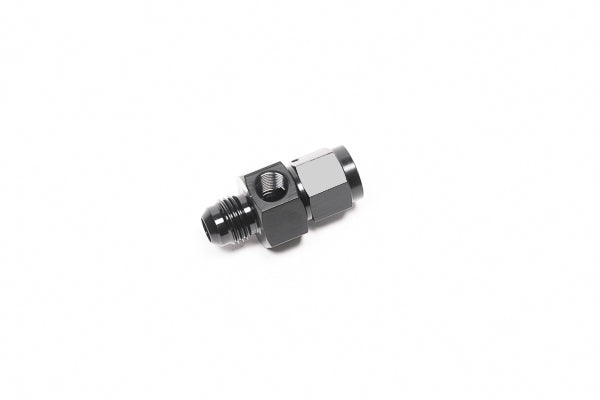 Radium AN Male to Female Fitting w/Inline 1/8" NPT Female Port- 6AN
