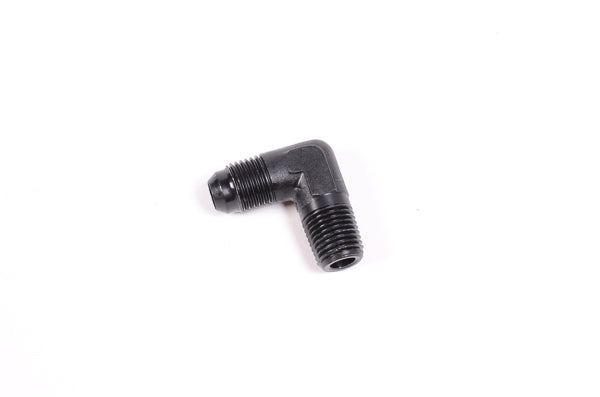 Radium AN Male to NPT Male Straight Fittings- 6AN Male to 1/4" NPT Male 90 Degree