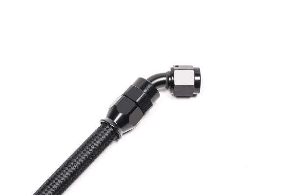 Radium 8AN PTFE Hose End Black- 45 Degree