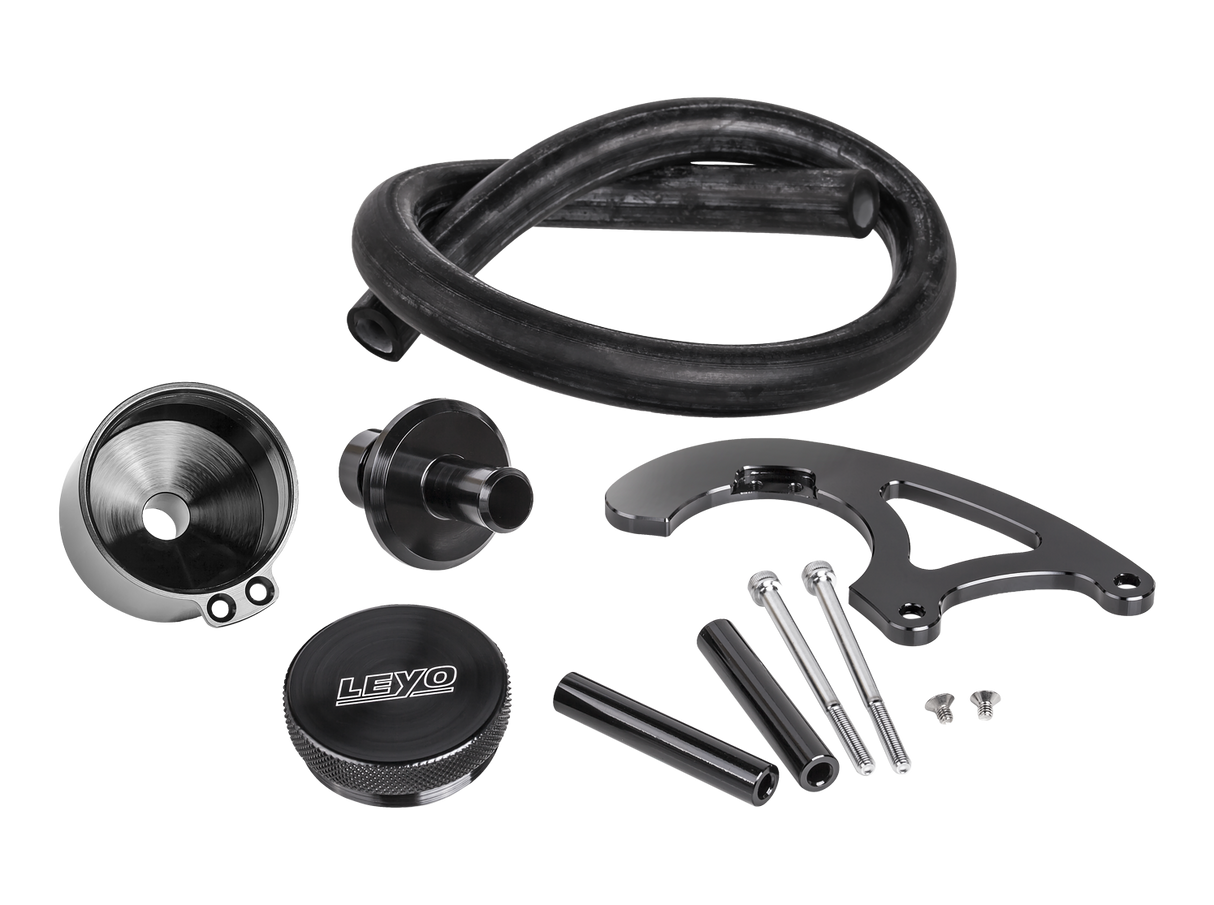 LEYO Motorsport | Oil Catch Can Kit PLUS (Black) - ModsDirect