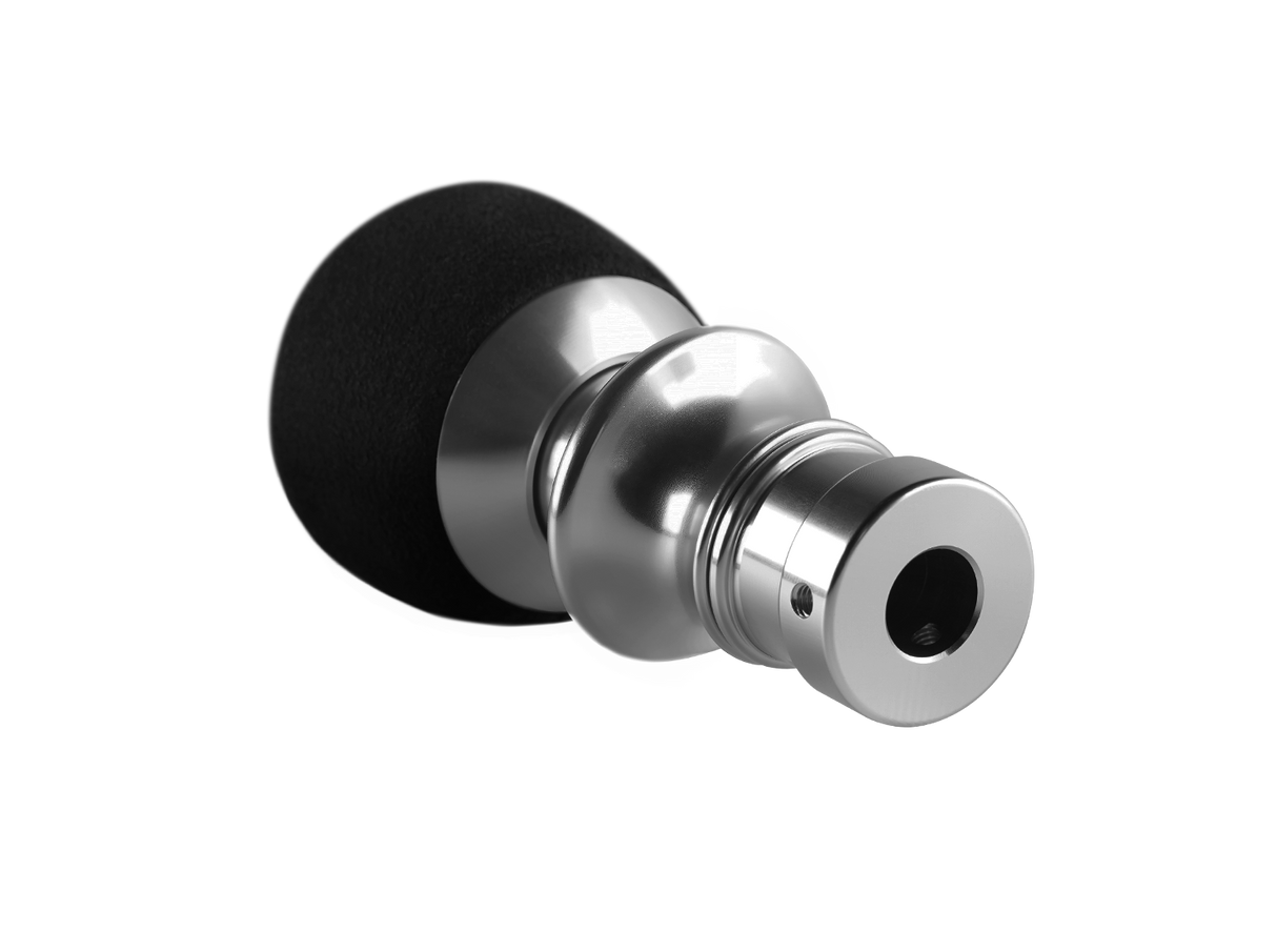 LEYO Motorsport | Black Alcantara DSG Shift Knob (Silver Anodized) - ModsDirect