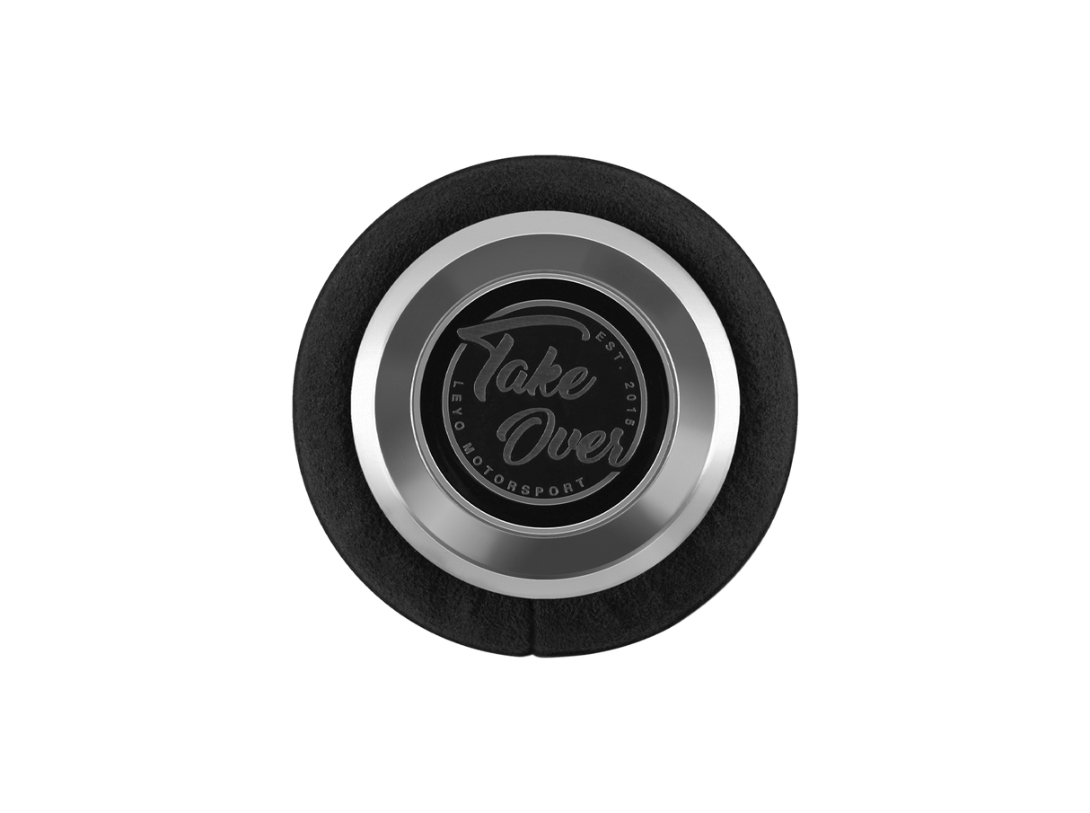 LEYO Motorsport | Black Alcantara DSG Shift Knob (Silver Anodized) - ModsDirect
