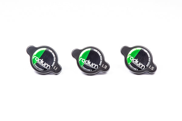 Radium Engineering Radiator Cap Type A Black- 1.3 Bar (18.9 PSI)