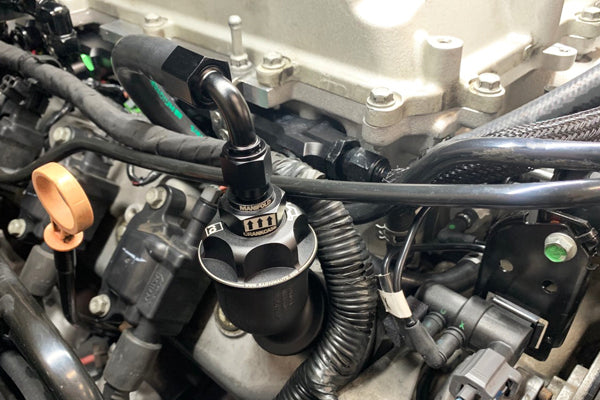 Radium VTE Vent To Engine Baffled Oil Cap Kit - Holden Commodore/HSV LSX V8