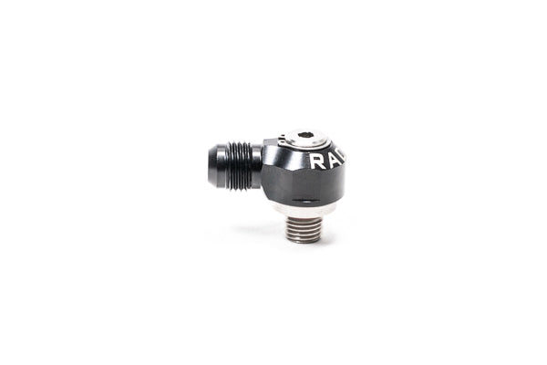 Radium V2 AN ORB to AN Male Flare Low Profile Swivel Banjo Fittings (4AN ORB to 6AN Male)