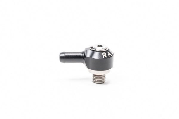 Radium V2 AN ORB to Hose Barb Low Profile Swivel Banjo Fittings- 4AN ORB Swivel Banjo to 8.5mm Barb