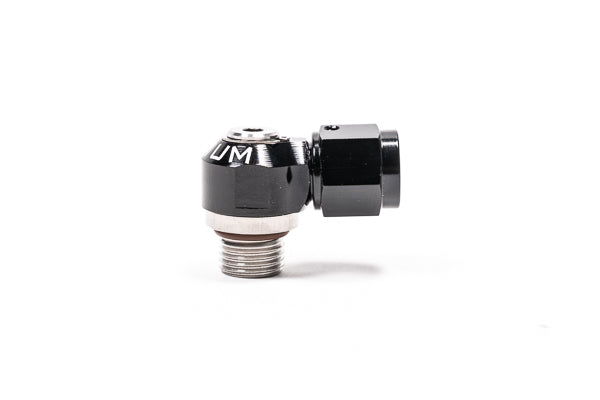 Radium V2 AN ORB to AN Male Flare Low Profile Swivel Banjo Fittings (6AN ORB SWIVEL BANJO TO 6AN FEMALE)