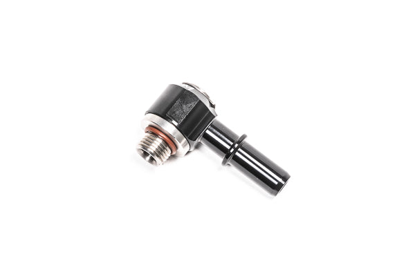 Radium V2 AN ORB to SAE Male EFI Quick Connect Low Profile Swivel Banjo Fitting- 6AN ORB Swivel Banjo to 12mm SAE Male