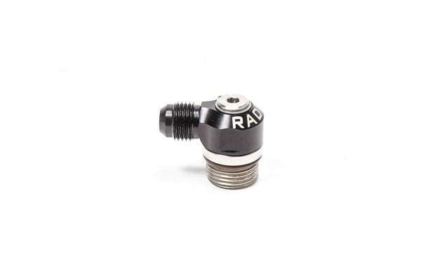 Radium V2 AN ORB to AN Male Flare Low Profile Swivel Banjo Fittings (8AN ORB to 6AN Male)