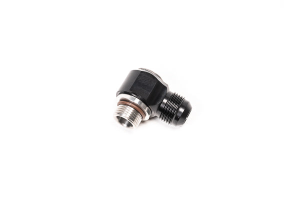 Radium V2 AN ORB to AN Male Flare Low Profile Swivel Banjo Fittings (8AN ORB to 10AN Male)
