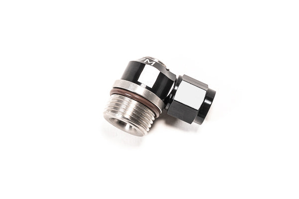 Radium V2 AN ORB to AN Male Flare Low Profile Swivel Banjo Fittings (10AN ORB SWIVEL BANJO TO 6AN FEMALE)