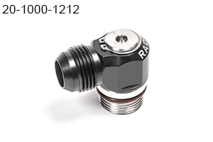 Radium V2 AN ORB to AN Male Flare Low Profile Swivel Banjo Fittings (12AN ORB Swivel Banjo to 12AN Male)