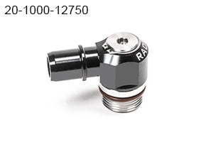 Radium V2 AN ORB to SAE Male EFI Quick Connect Low Profile Swivel Banjo Fitting- 12AN ORB Swivel Banjo to 3/4in SAE Male