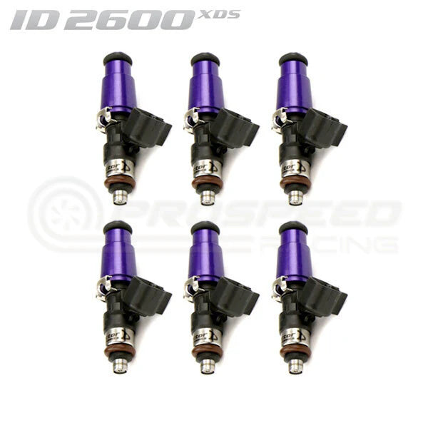 Injector Dynamics ID2600-XDS Direct Fit Injectors Set of 6- Nissan GT-R R35 (w/V1 T1 Rails Only)