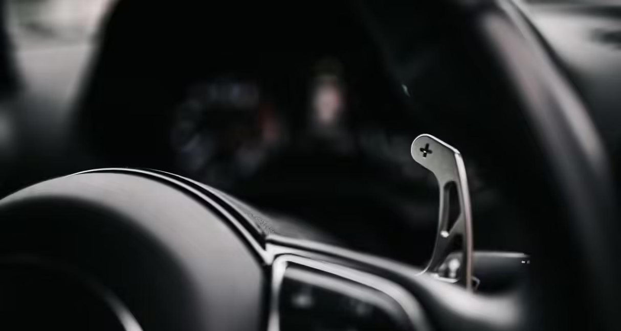 RacingLine S-Tronic Paddle Replacements – Audi models (RS3 Facelift, TTS/TTRS 2015>, R8 2015> B9 A4/S4/RS4 A5/S5/RS5)- Black