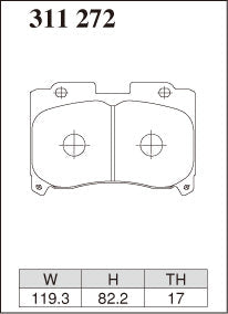 Dixcel Front Brake Pads - Toyota Supra (JZA80) 17" Wheel / Celica GT-Four (ST205) - Spirited / Track Day (Z Type)