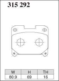 Dixcel Rear Brake Pads - Toyota Supra (JZA80) 17" Wheel / Celica GT-Four (ST205)