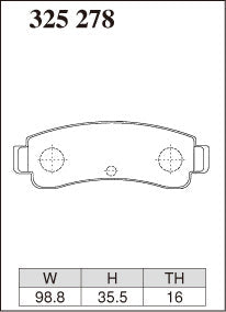 DIXCEL Rear Brake Pads - Nissan Pulsar GTI-R / SSS (N14) / NX (B13) - Spirited / Track Day (Z Type)
