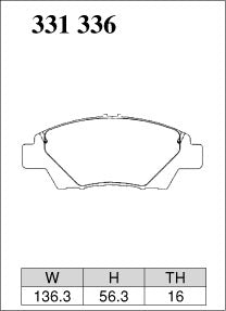 DIXCEL Front Brake Pads – Honda Jazz (GE/GK) CR-Z (ZF) - Daily / Street (M Type)