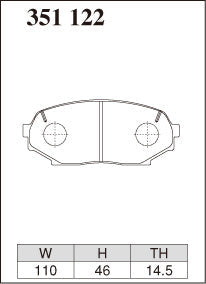 DIXCEL Front Brake Pads – Mazda MX-5 (NA) – 1.6 (NA6C)