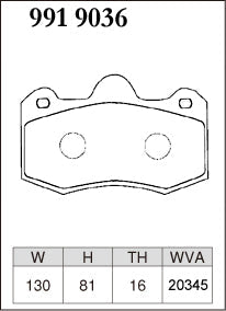 DIXCEL Front Brake Pads – Lotus Evora / Exige / McLaren MP4-12C / Morgan Aero / Noble M12 - Spirited / Track Day (ES Type)