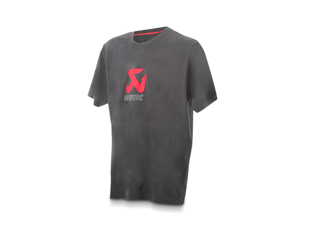 Akrapovic Mens T-shirt - Logo - Grey M - ModsDirect
