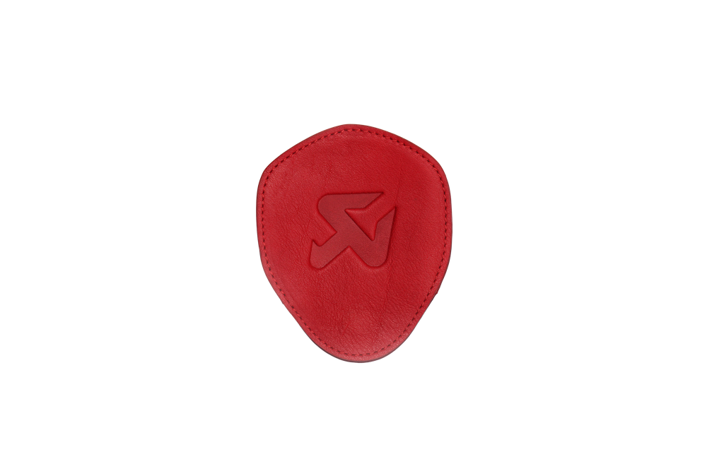 Akrapovic Leather Headphones Case - Red - ModsDirect