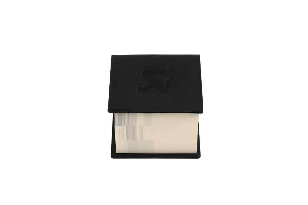 Akrapovic Leather Memo Notepad - Black - ModsDirect
