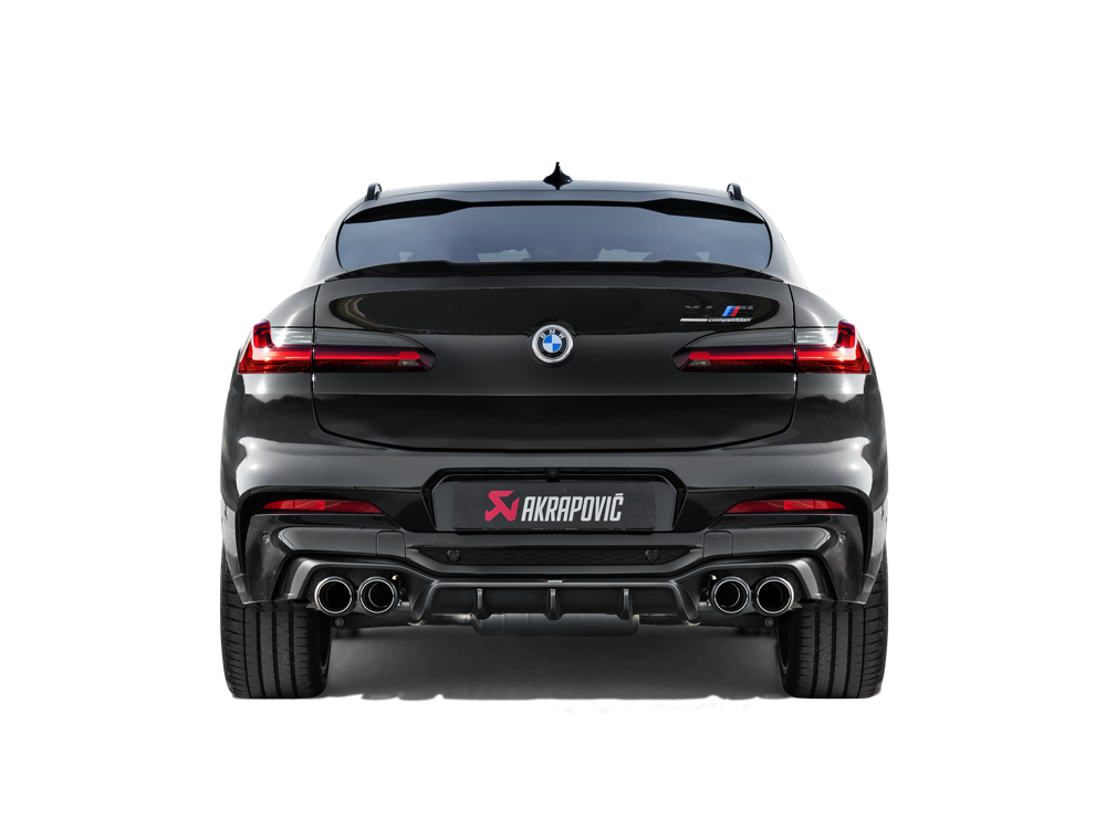 Akrapovic Rear Carbon Fibre Diffuser - Gloss for X4M (F98) - ModsDirect