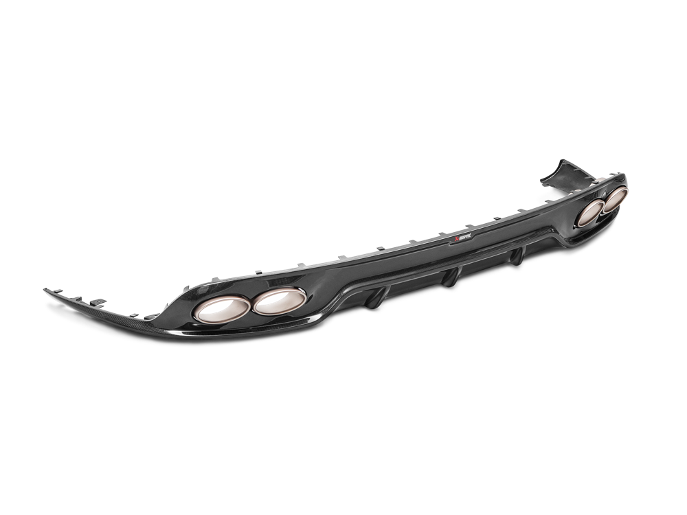 Akrapovic Rear Carbon Fibre Diffuser - Gloss for Porsche 991.2 Turbo / Turbo S - ModsDirect