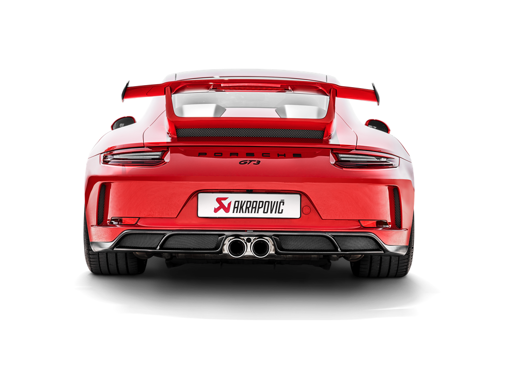 Akrapovic Rear Carbon Fibre Diffuser - Matte for Porsche 991.2 GT3 - ModsDirect