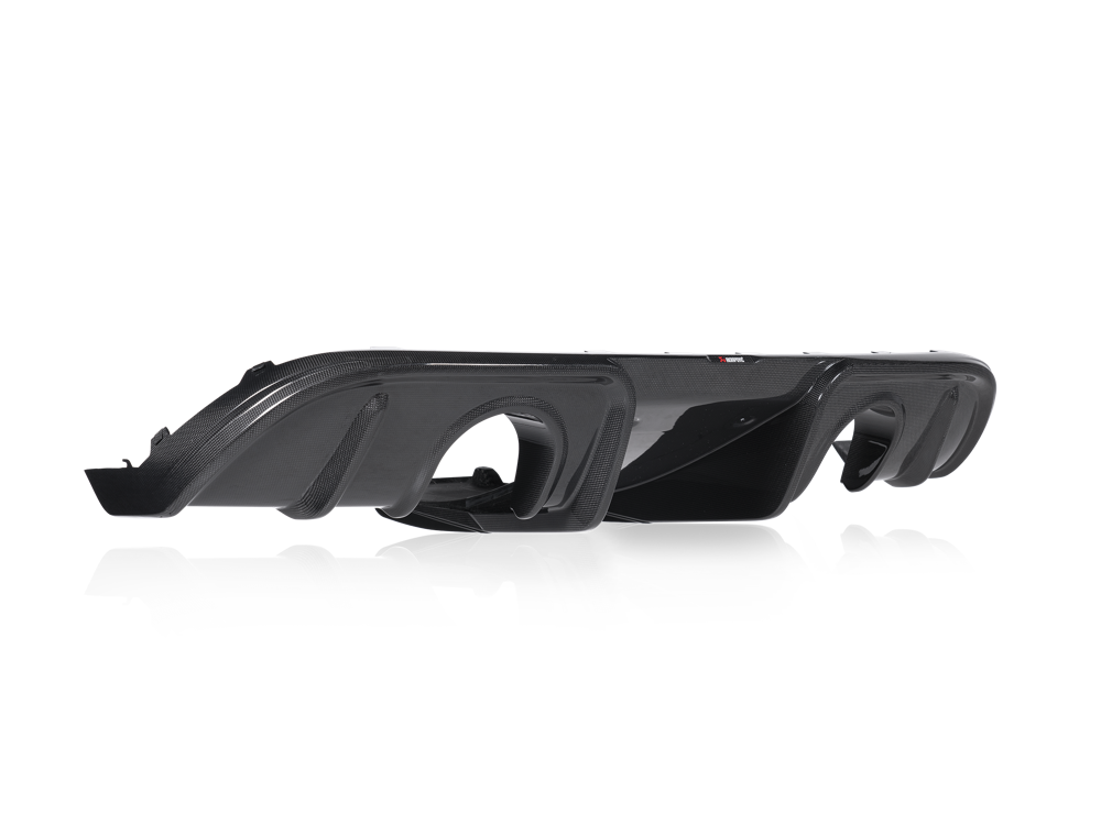 Akrapovic Rear Carbon Fibre Diffuser - Gloss for Porsche 718 Cayman - ModsDirect