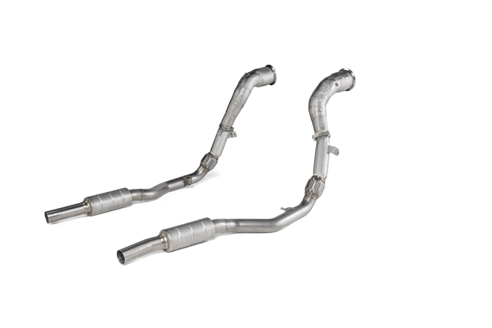 Akrapovic Downpipe / Link Pipe Set (SS) for Audi RS Q8 - ModsDirect