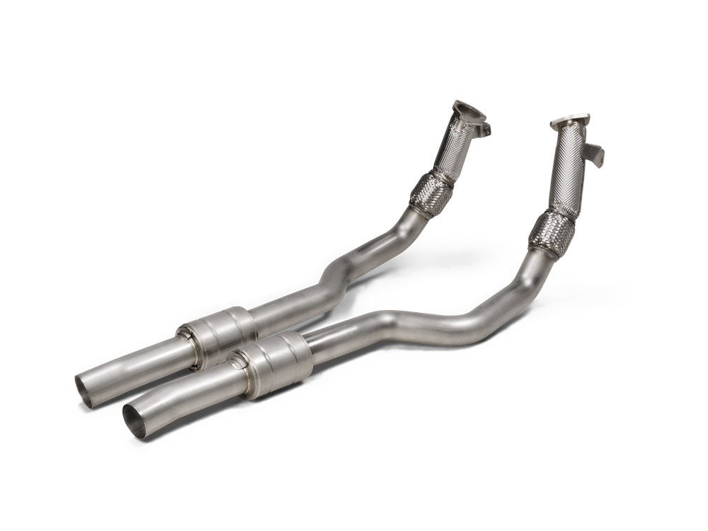 Akrapovic Link Pipe Set (SS) for OPF Audi C8 RS6/RS7 - ModsDirect