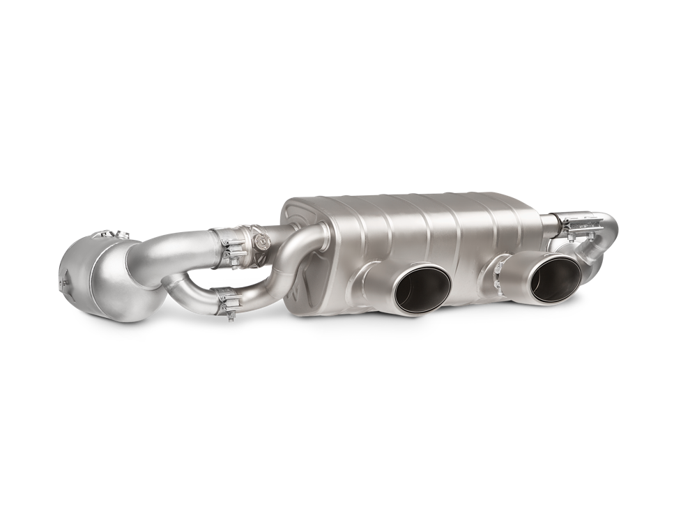 Akrapovic Link Pipe Set w Cat (SS) for 991.2 Carrera - ModsDirect
