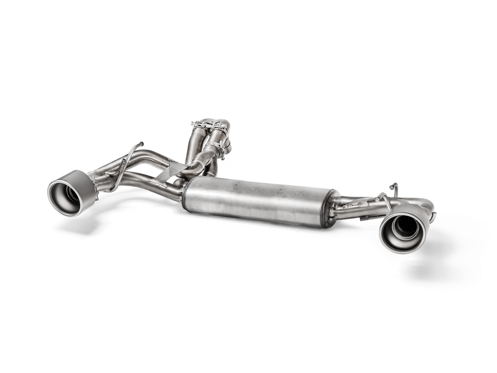 Akrapovic Slip-On Line (SS) for Abarth 595 Comp without TailPipes - ModsDirect