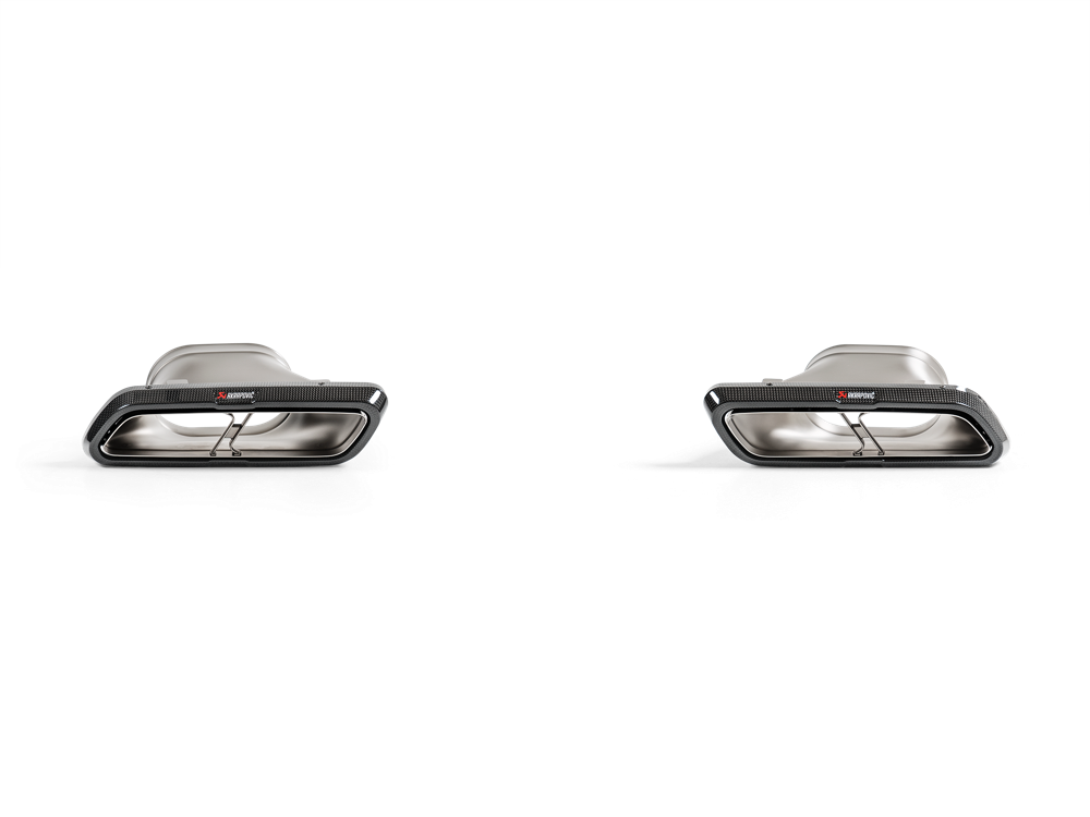 Akrapovic Carbon Tail Pipe Set - High Gloss for Mercedes E 63/E 63 S Sedan/Estate (W213/S213) - ModsDirect