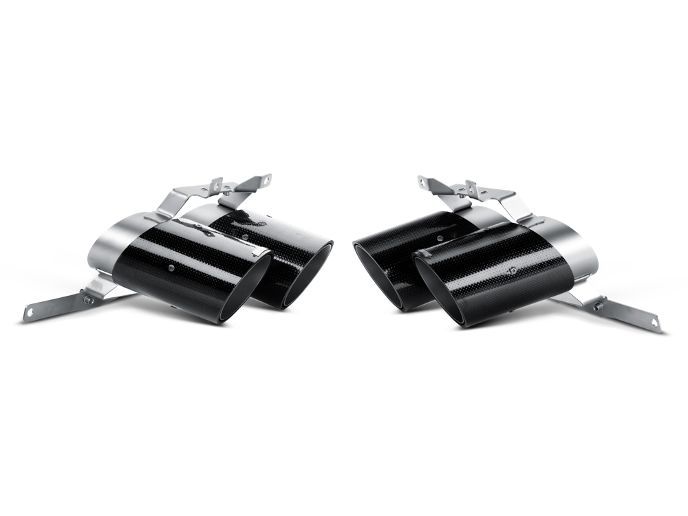 Akrapovic Carbon Tail Pipe Set for Lamborghini Gallardo LP 570-4 Coupe/Spyder - ModsDirect