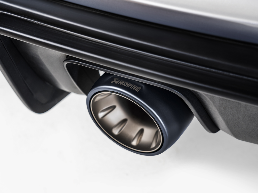 Akrapovic Titanium Tail Pipe Set in Black for Porsche 718 Cayman GT4 / Spyder - ModsDirect