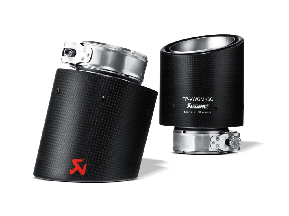 Akrapovic Carbon Tail Pipe Set for Volkswagen Golf (VI) GTD - ModsDirect