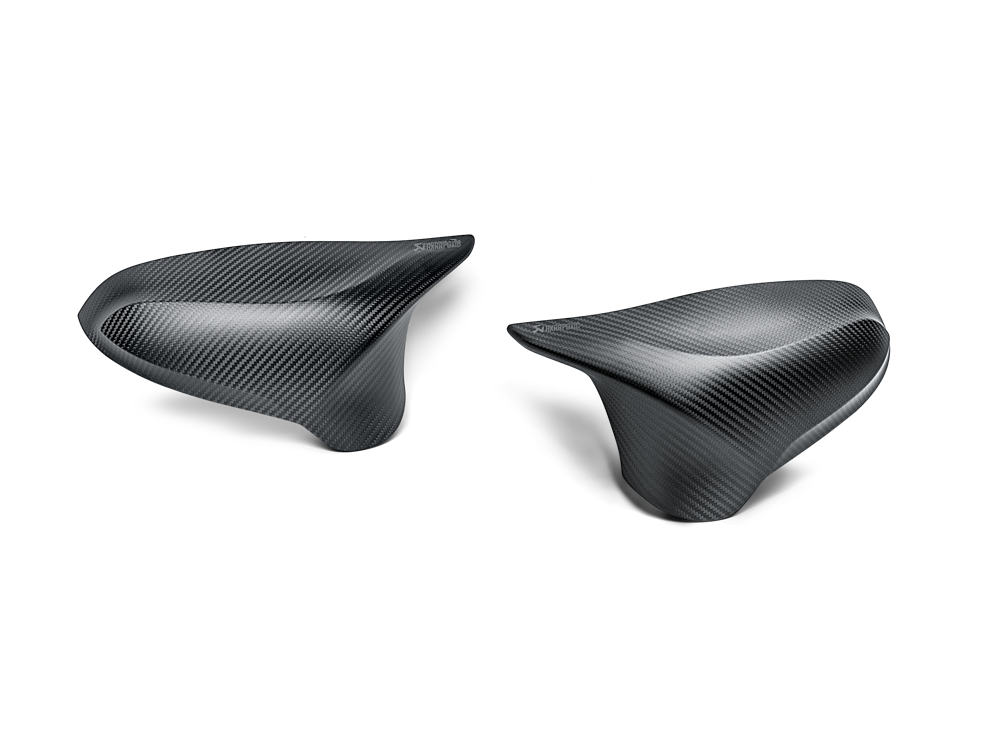 Akrapovic Carbon Fibre Mirror Cap Set - Matte for BMW M2 Competition (F87N) - ModsDirect