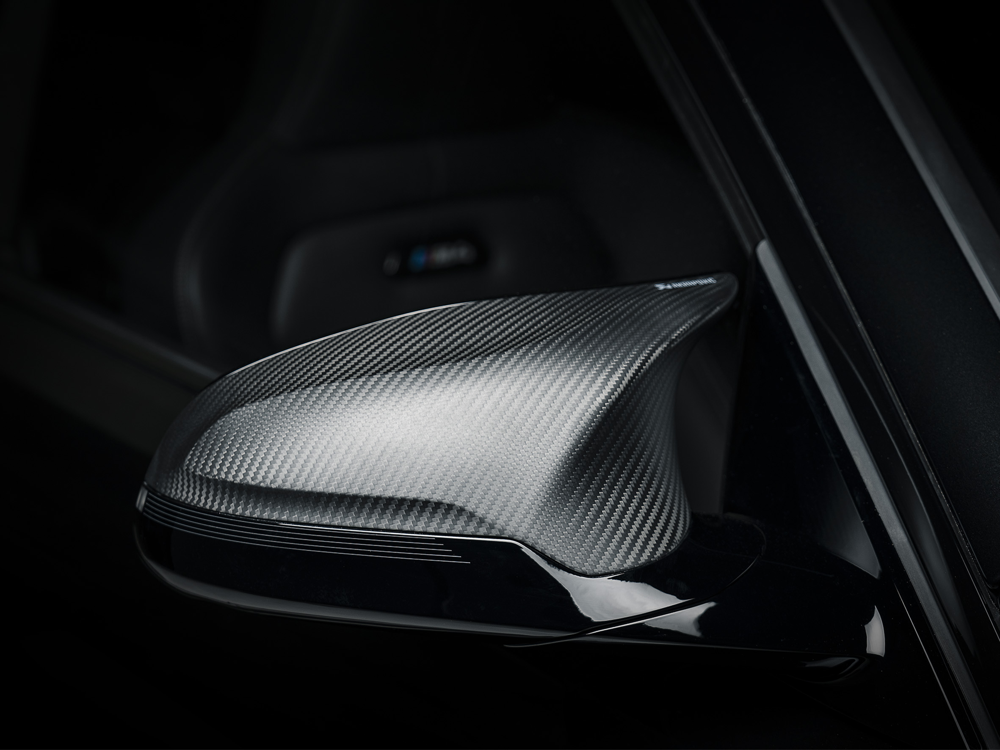 Akrapovic Carbon Fibre Mirror Cap Set - Matte for BMW M2 Competition (F87N) - ModsDirect