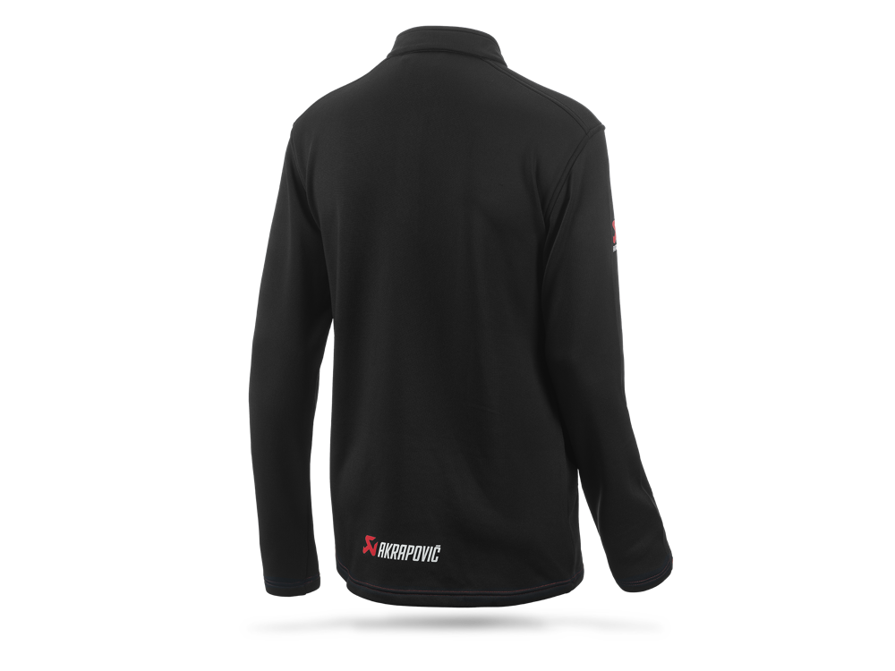 Akrapovic Mens Corpo Turtleneck Zip - Black XXL - ModsDirect