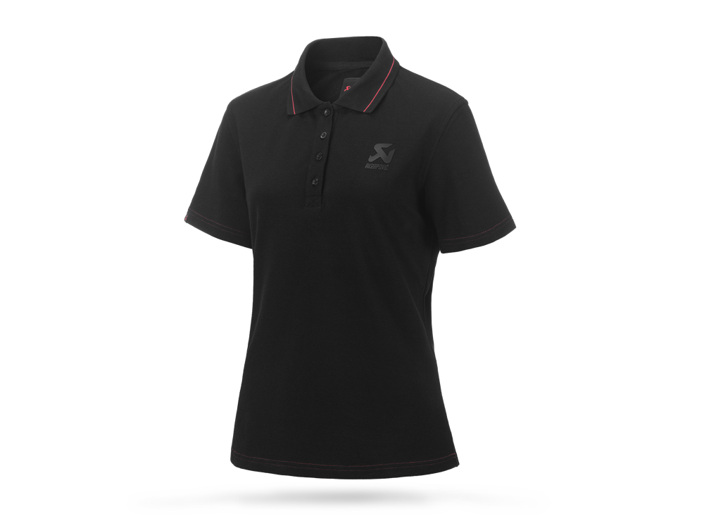 Akrapovic Womens Corpo Polo - Black XL - ModsDirect