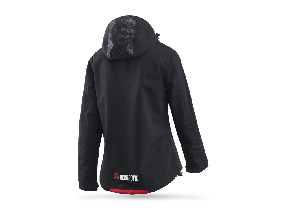 Akrapovic Womens Corpo Rain Jacket - Black XL - ModsDirect